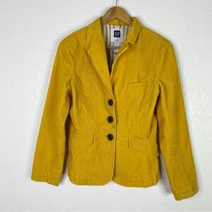 Gap Mustard Yellow Corduroy Blazer Jacket